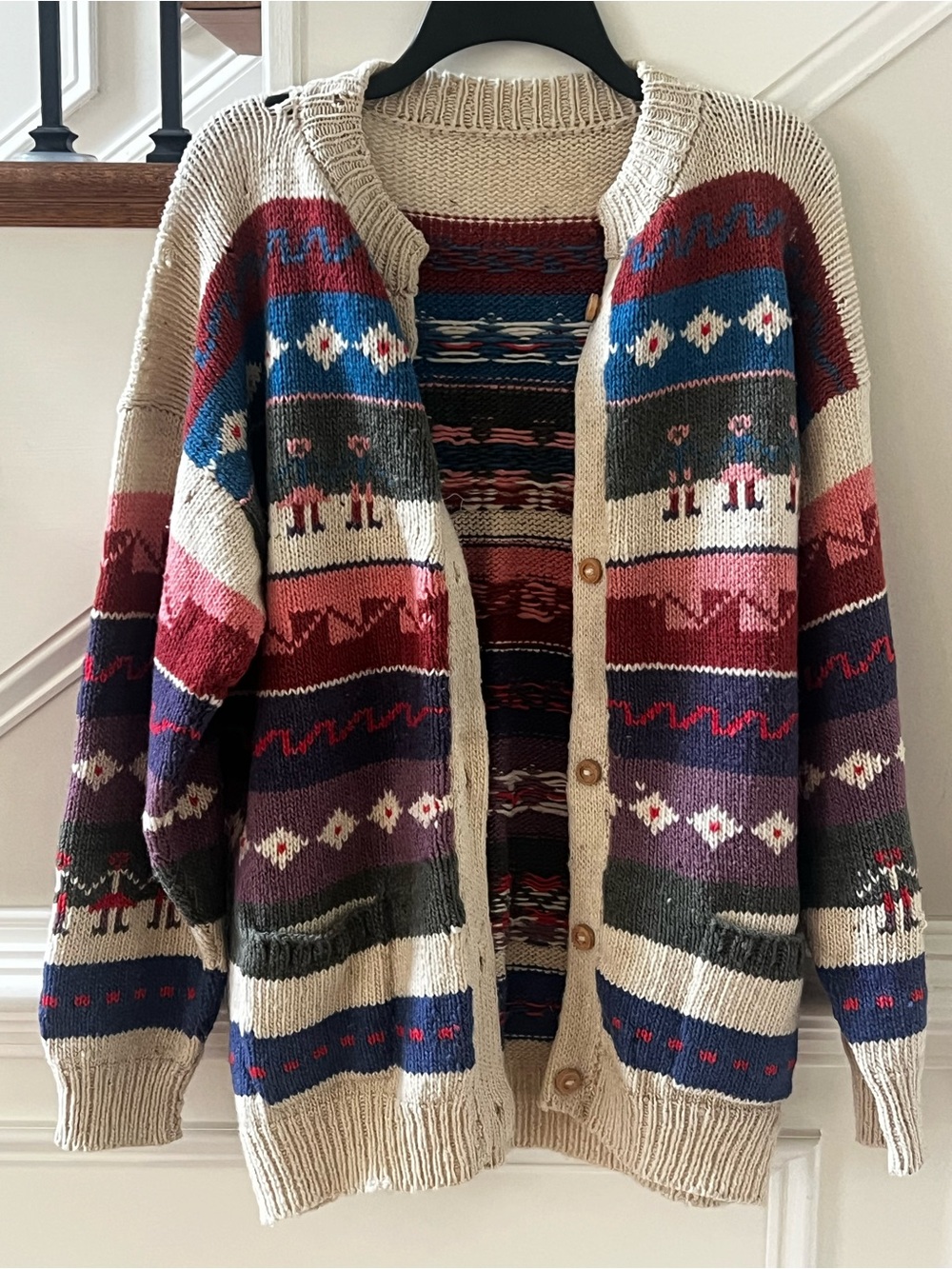 Vintage Colorful Cardigan